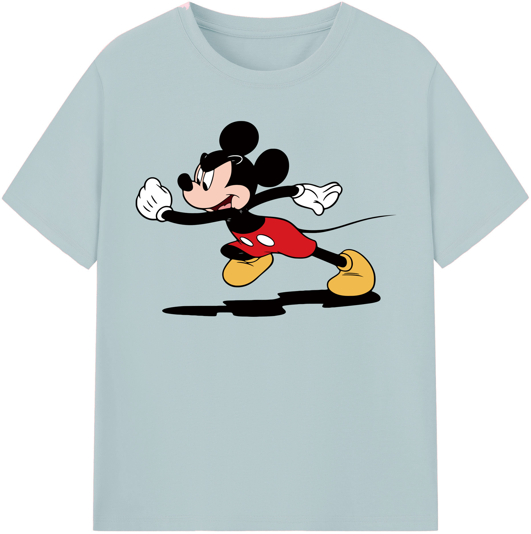 （画像用） ミッキーマウス Mickey Mouse 綿100％半袖Tシャツ（フロントプリント）